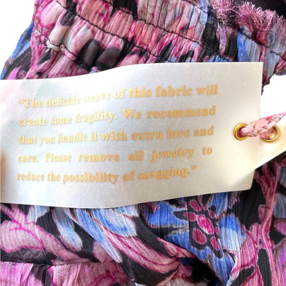 LoveShackFancy Benicia Skirt Midnight Light Tiered Ruffle Floral - Picture 6 of 12